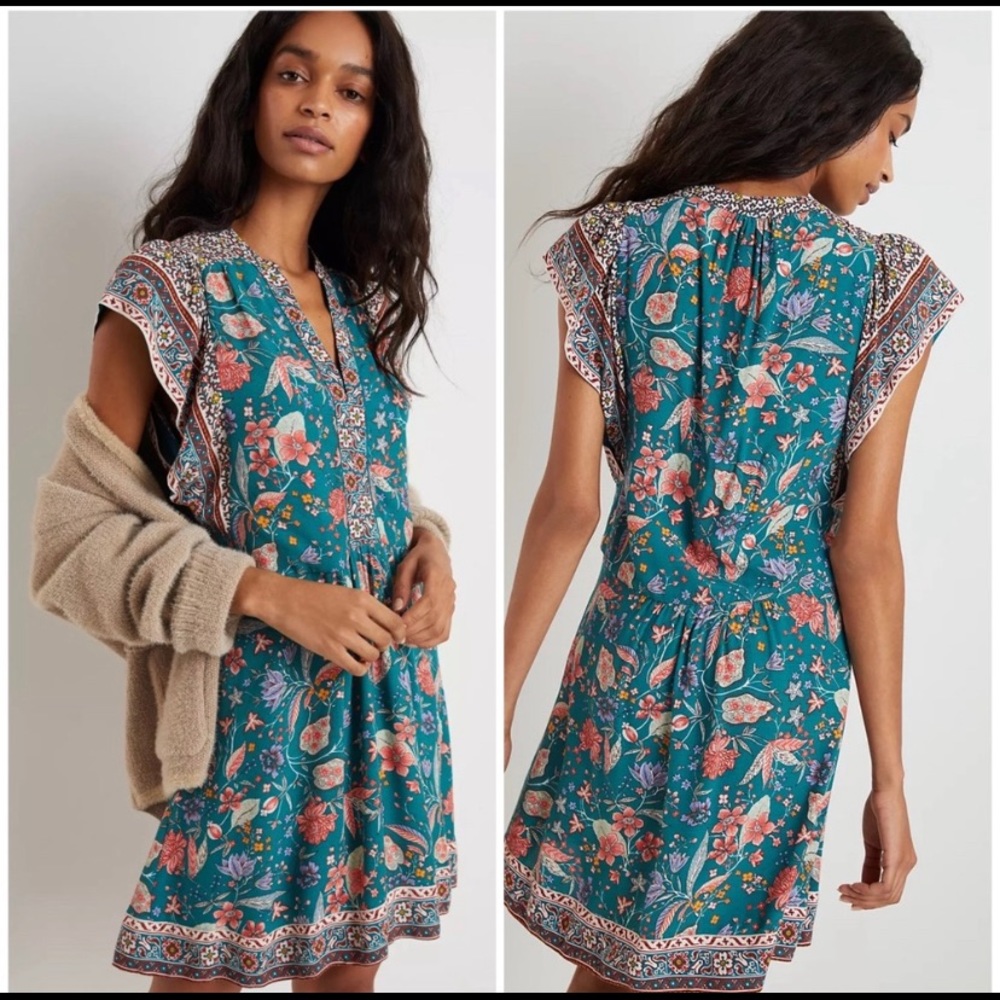 Anthropologie Zenia Mini Dress.